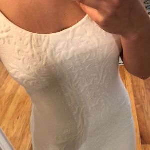 Fitted white Amanda Uprichard dress